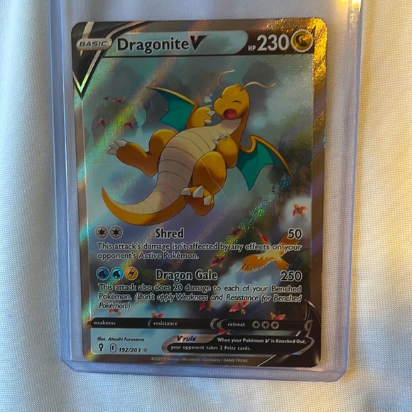 pokemon cards dragonite v #192 EXTENDED ART  Raycardza serene scene is a big part of why this Dragonite V is among the most popular cards in Evolving Skies Dragonite, V Pokmon card